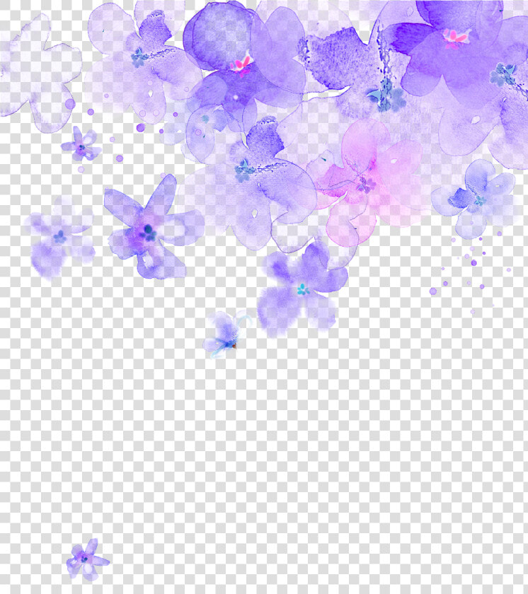 Corner Transparent Purple   Transparent Background Purple Flowers Png  Png DownloadTransparent PNG