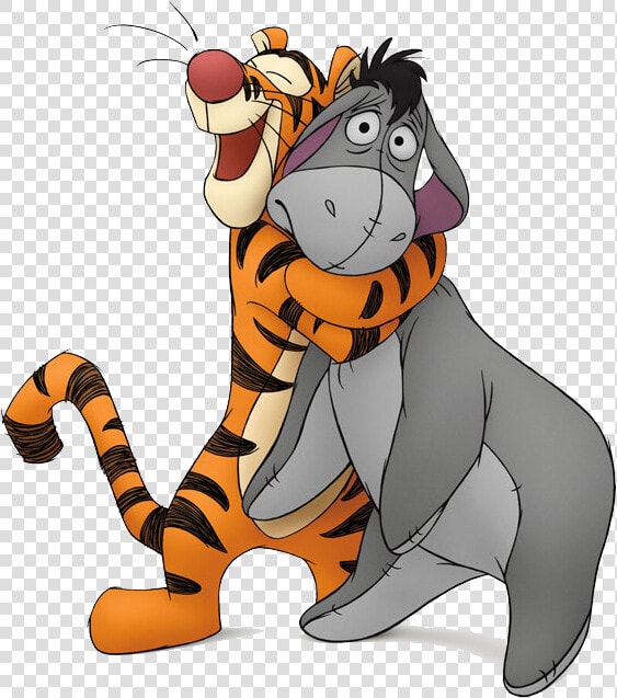 Transparent Choking Png   Eeyore And Tigger Cartoon  Png DownloadTransparent PNG