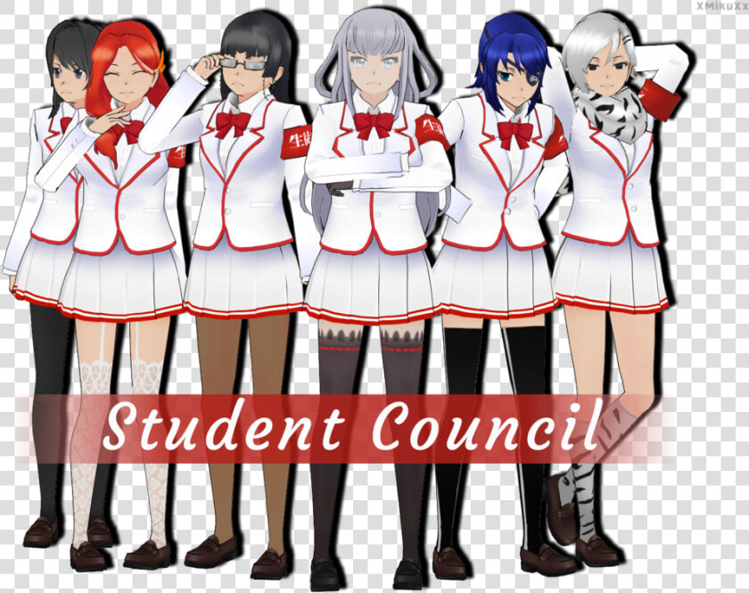 Top Images For Mmd Megami Yan Sim On Picsunday   Yandere Simulator Student Council Ayano  HD Png DownloadTransparent PNG