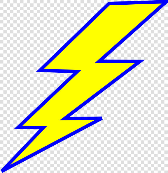 Lightening Clipart Electric Spark   Lightning Bolt Yellow And Blue  HD Png DownloadTransparent PNG