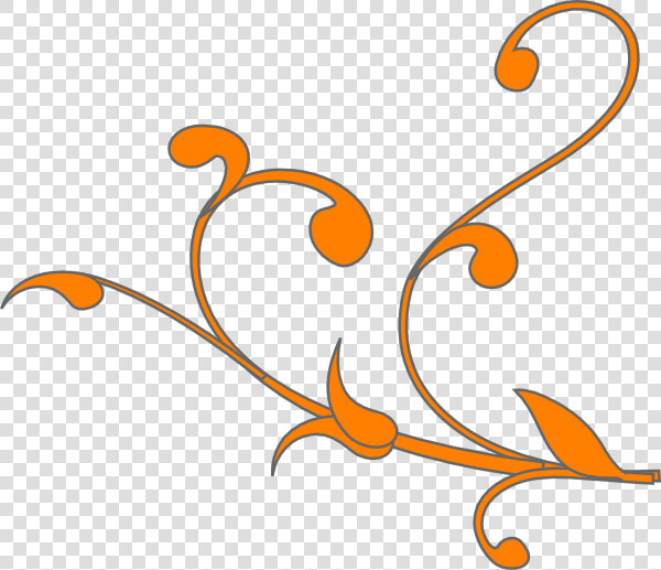 Wedding Swirl Clip Art At Clker   Swirl Line Png Orange  Transparent PngTransparent PNG