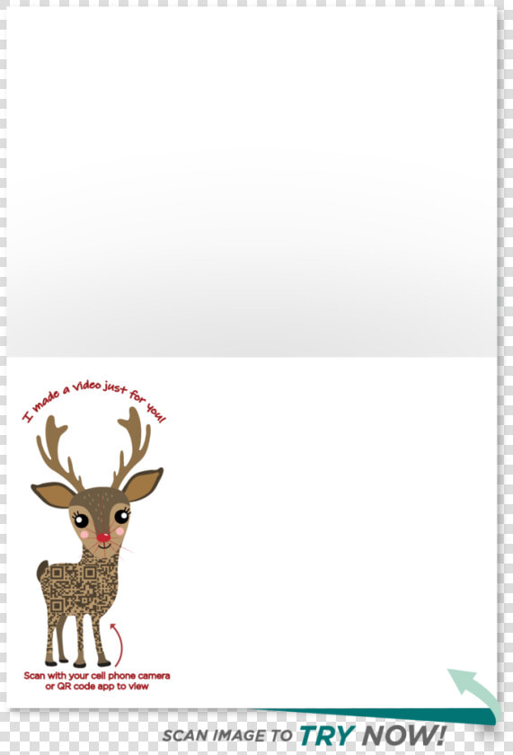 Seasons S Bright Christmas Card   Reindeer  HD Png DownloadTransparent PNG