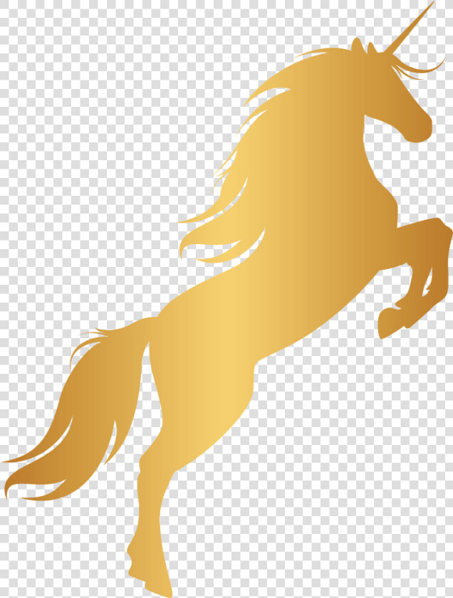 Unicorn Horn Mustang Gold Portable Network Graphics   Transparent Background Gold Unicorn  HD Png DownloadTransparent PNG