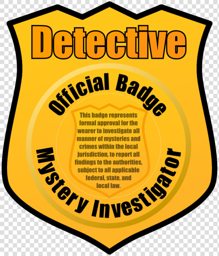 Transparent Police Badge Png   Clip Art Detective Badge  Png DownloadTransparent PNG