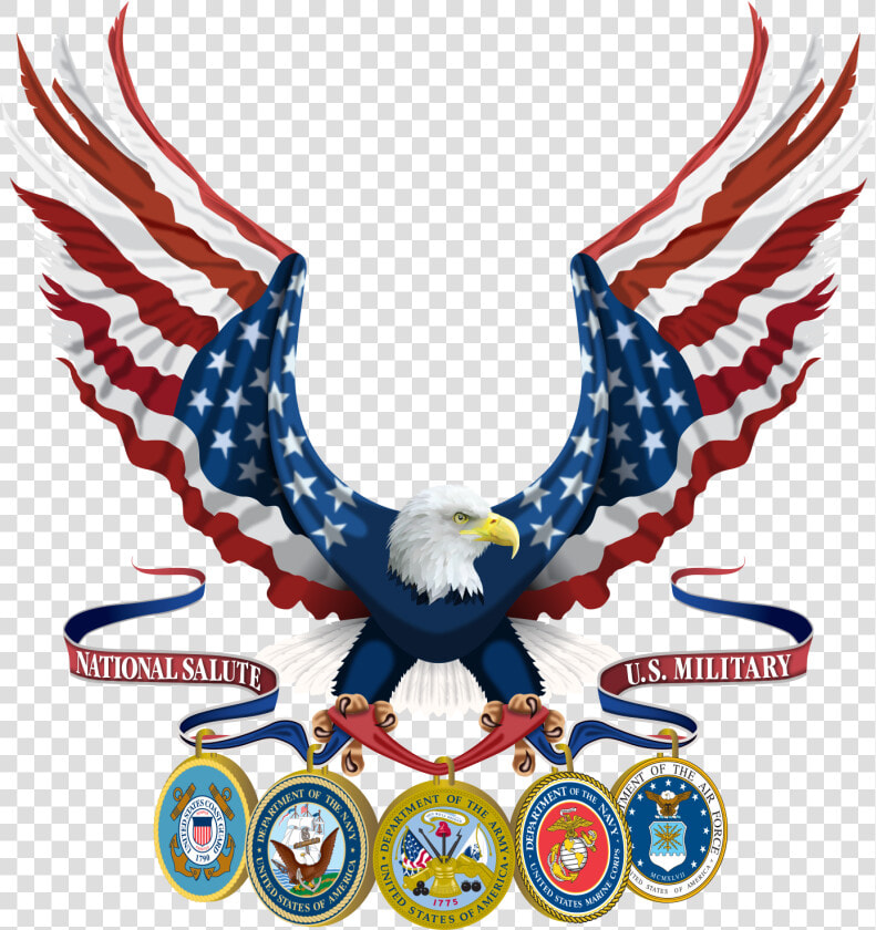 Illustration Of National Salute   Military Eagle Symbol Png  Transparent PngTransparent PNG