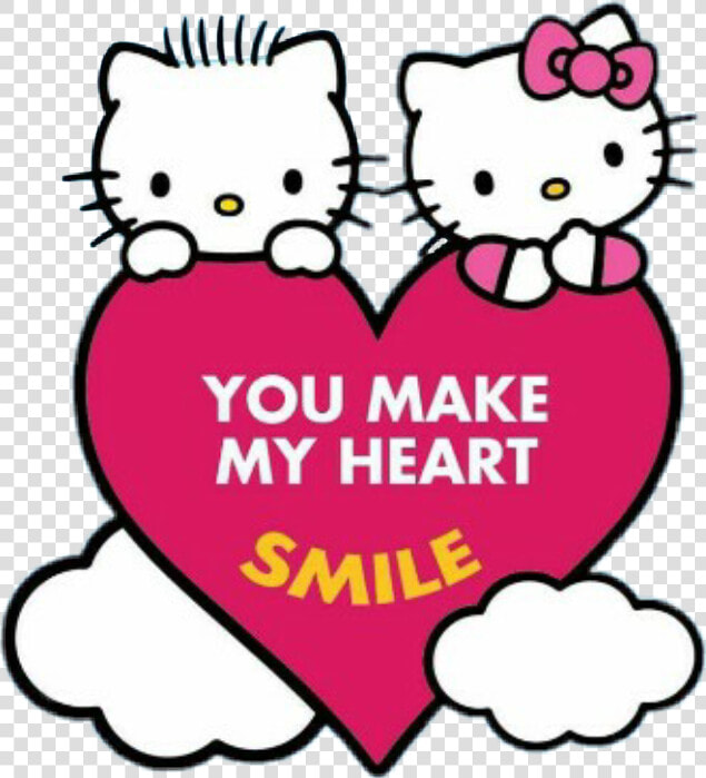  hellokitty  daniel  hellokittyanddaniel  love  couple   Love Hello Kitty Couple  HD Png DownloadTransparent PNG