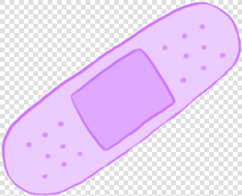  curita  bandita  morado  purple  cute  kawaii  aesthetic   Band Aid Sticker Picsart  HD Png DownloadTransparent PNG