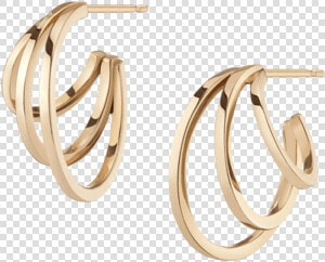 Deco Triple Gold Hoop Earrings   Earrings  HD Png DownloadTransparent PNG