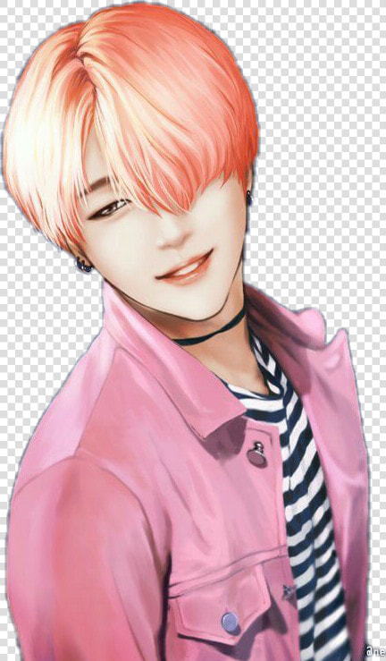  parkjimin  jimin  pinkhair  fanart  cute  sweet  bts   Bts Jimin Fanart Cute  HD Png DownloadTransparent PNG