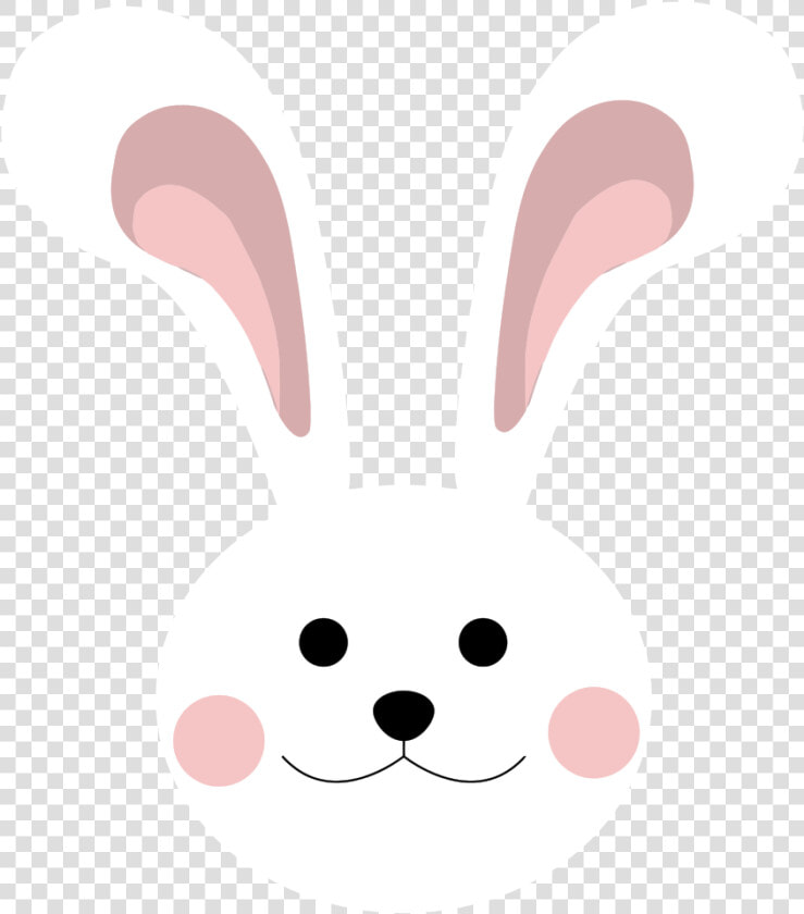 Onlinelabels Clip Art   Cute Cartoon Bunny Head  HD Png DownloadTransparent PNG