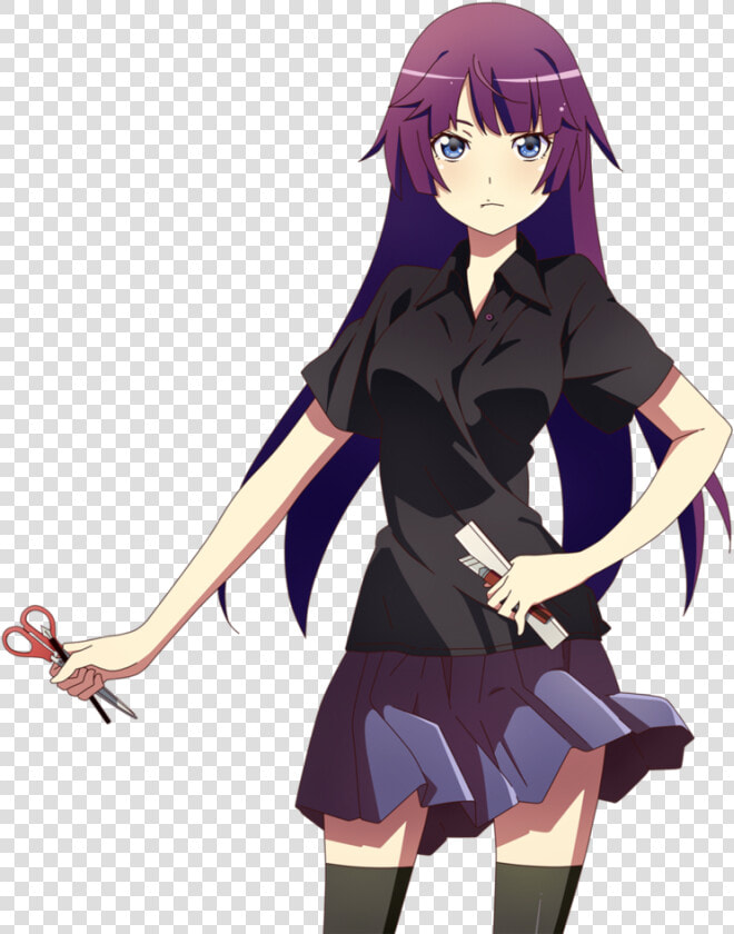 Clip Art Anime Desktop   Senjougahara Hitagi Png  Transparent PngTransparent PNG