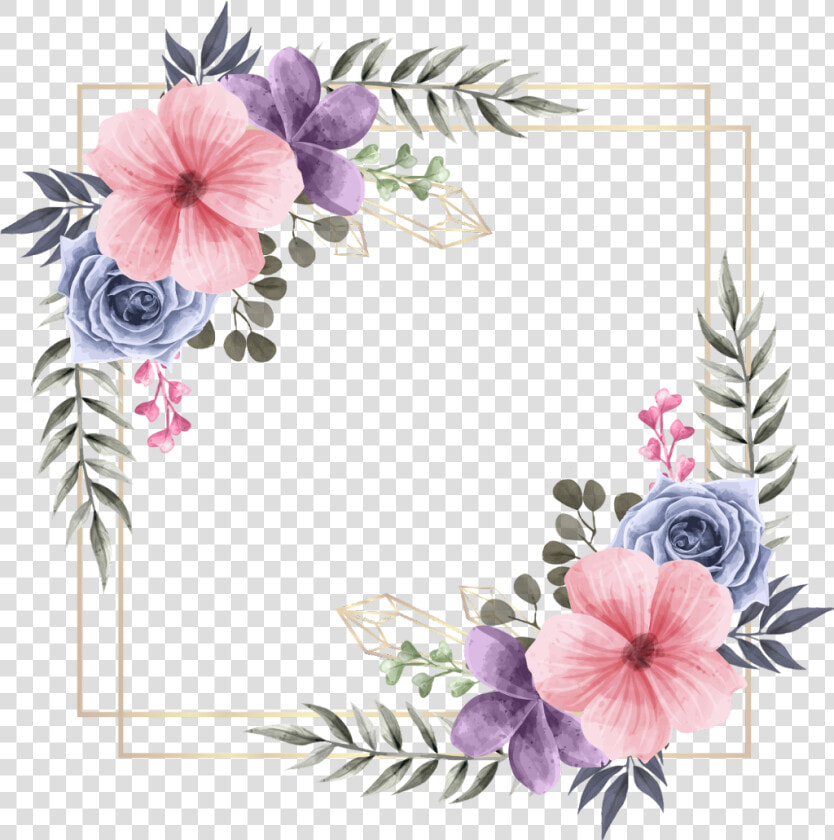  floral  gold  rose  diamond  frame  square  glitter   بی عشق جهان یعنی یک چرخش بی معنی  HD Png DownloadTransparent PNG