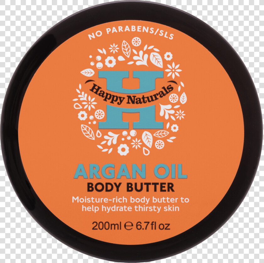 Happy Naturals Argan Body Butter Clear Cut   Circle  HD Png DownloadTransparent PNG