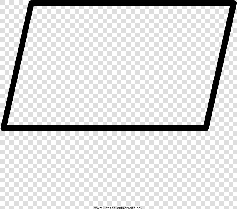 Parallelogram Coloring Page   Dibujo De Un Paralelogramo  HD Png DownloadTransparent PNG