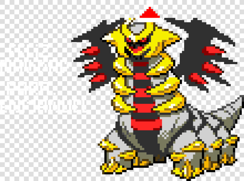 Giratina En Pixel Art  HD Png DownloadTransparent PNG