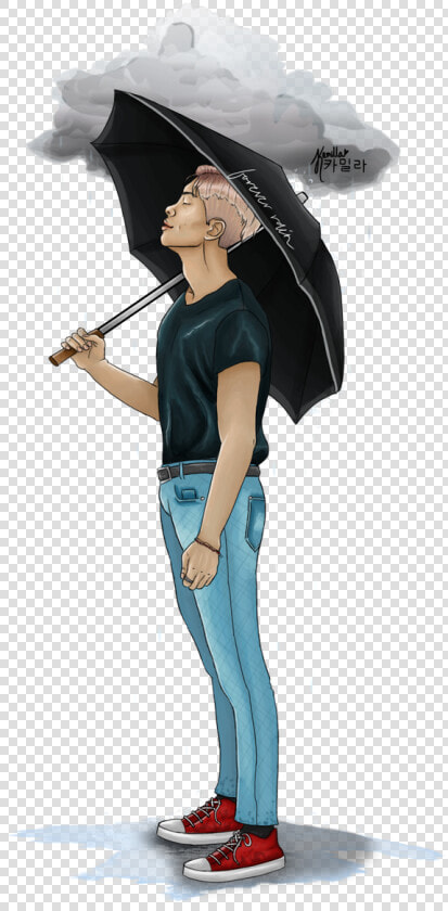 Kim Namjoon Forever Rain Png  Transparent PngTransparent PNG