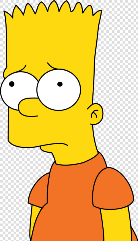 Transparent Bart Simpson Png   Bart Simpson Desenho Sad  Png DownloadTransparent PNG