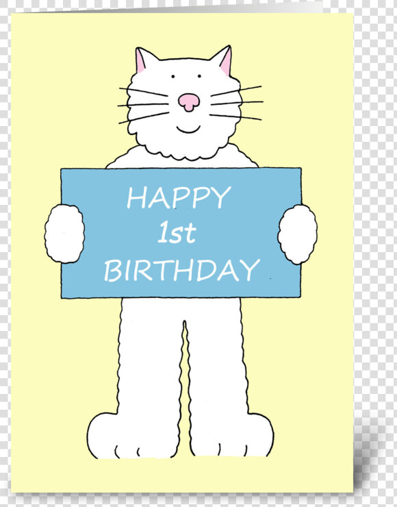 Happy 1st Birthday Cute Cat   Happy 5th Birthday Cat  HD Png DownloadTransparent PNG