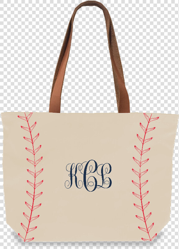 Baseball Stitch Monogram Tote   Tote Bag  HD Png DownloadTransparent PNG