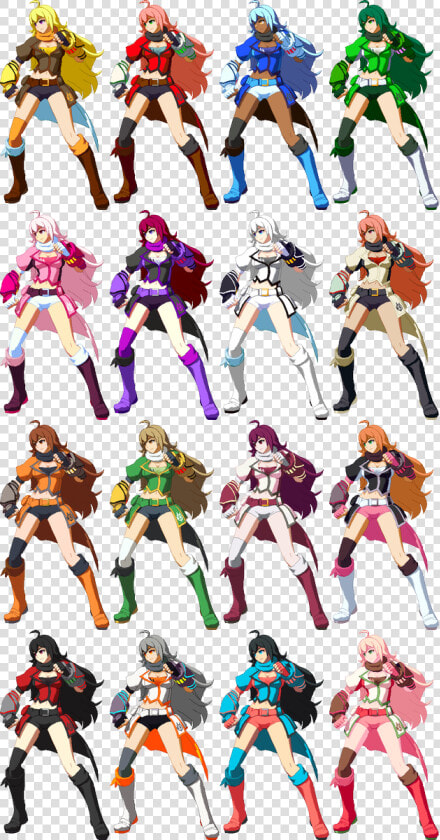 Blazblue Cross Tag Battle Color Palette  HD Png DownloadTransparent PNG