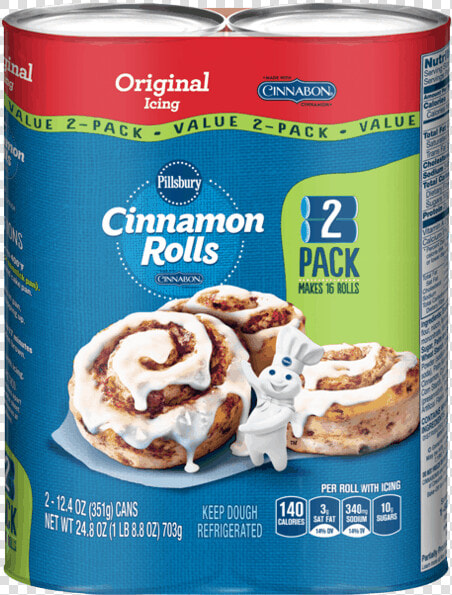 Pillsbury Cinnamon Rolls 2 Pack  HD Png DownloadTransparent PNG