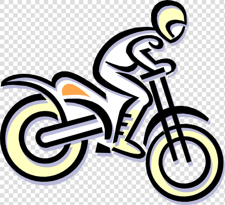 Vector Illustration Of Motocross Off road Motorcyclist  HD Png DownloadTransparent PNG