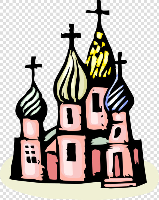 Vector Illustration Of St Basil S Christian Church   Russian Building Clipart  HD Png DownloadTransparent PNG