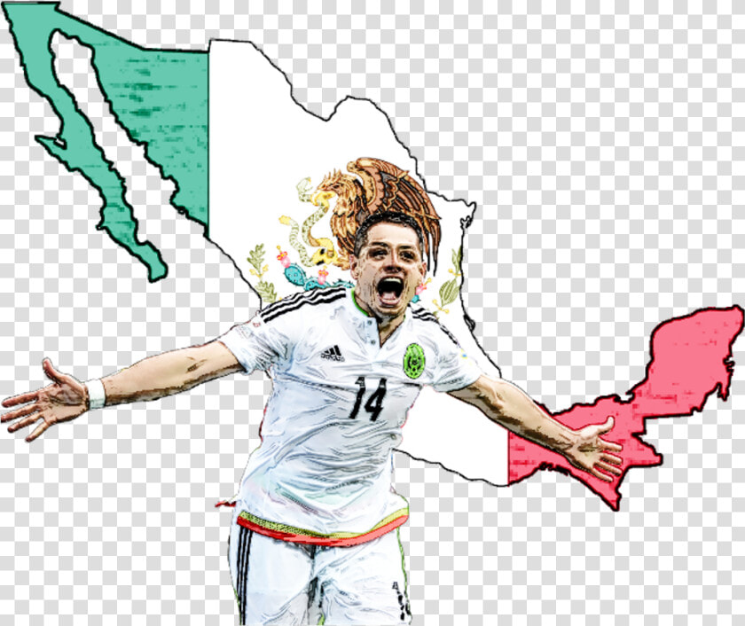 Chicharito Fifaworldcup Russia2018 Mexico   Mexico Flag Map Silhouette  HD Png DownloadTransparent PNG