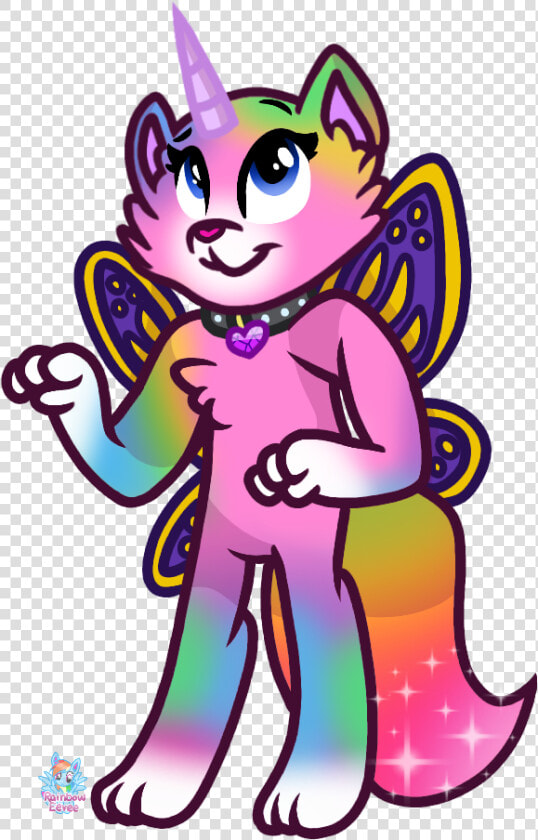 Rainbow Butterfly Unicorn Kitty  HD Png DownloadTransparent PNG