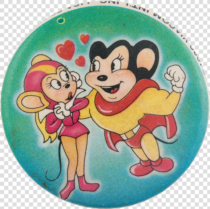 Mighty Mouse And Pearl Pureheart Entertainment Button   Mighty Mouse Super Pearl Pureheart  HD Png DownloadTransparent PNG