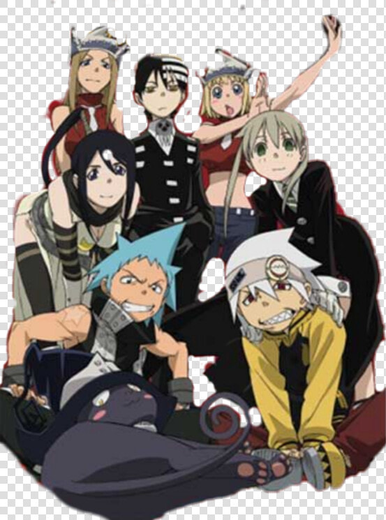  souleater  maka  soul  liz  patty  blair  deaththekid   Maka Soul Eater Blair  HD Png DownloadTransparent PNG