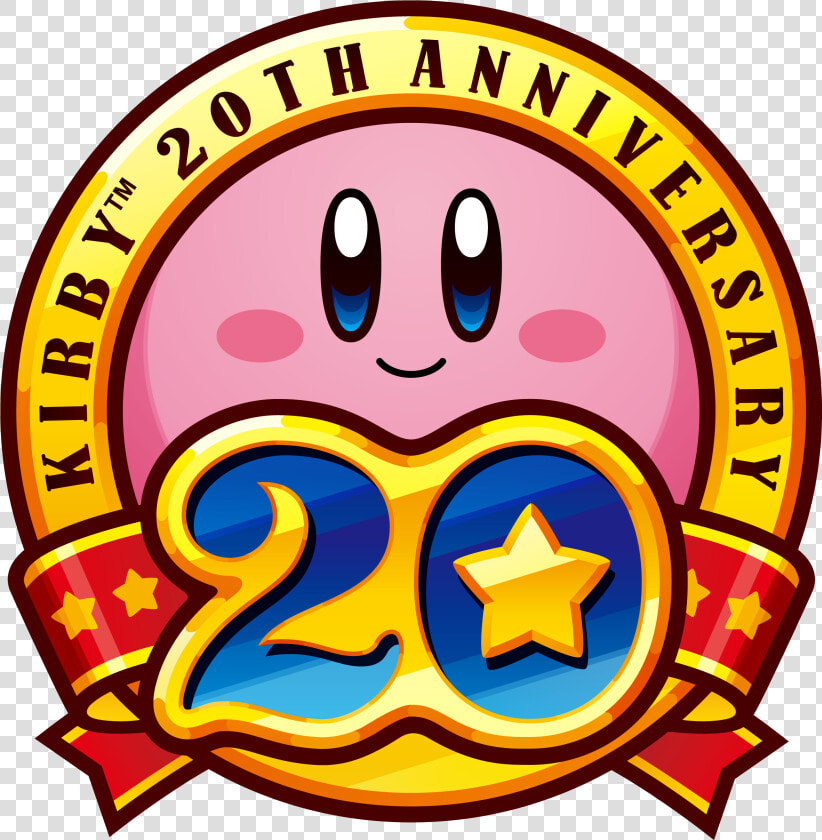 Transparent Kirby Air Ride Png   Kirby 20th Anniversary Logo  Png DownloadTransparent PNG