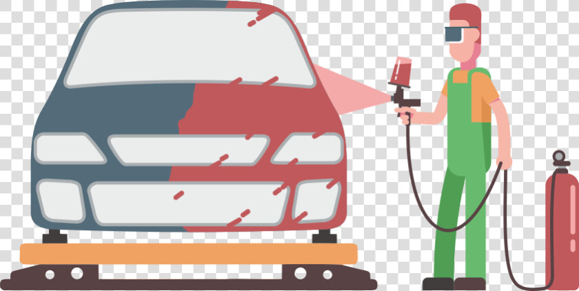 Transparent Auto Body Repair Clipart   Pintura De Auto Vector  HD Png DownloadTransparent PNG