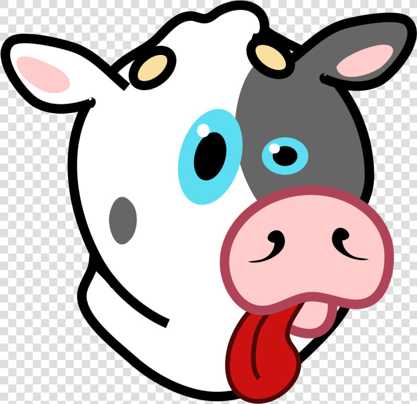 Cow Sticking Tongue Out Cartoon  HD Png DownloadTransparent PNG