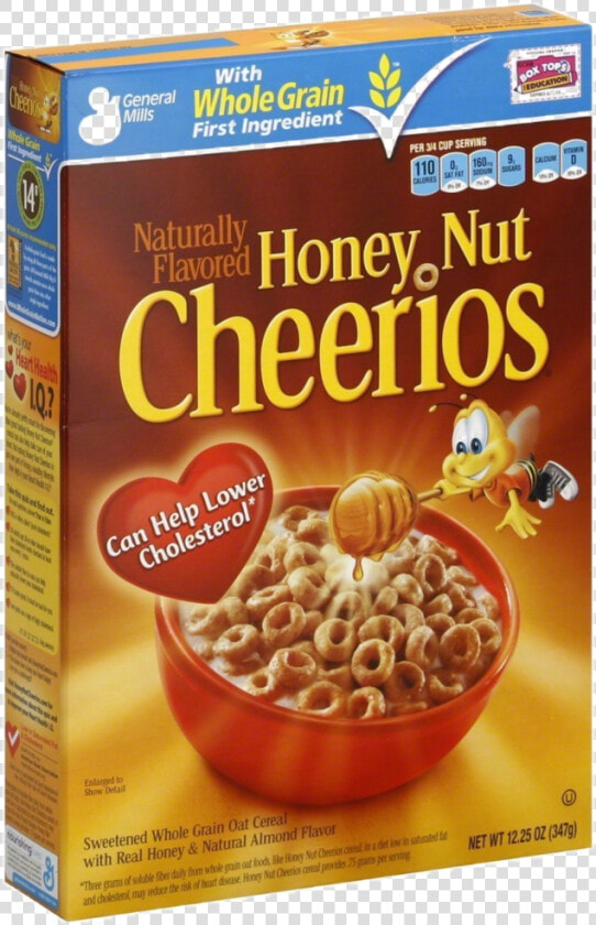 Honey Nut Cheerios   Honey Nut Cheerios Cereal Box  HD Png DownloadTransparent PNG