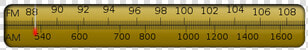 Am fm Tuner Scale Vector Image   Sintonizador Am Fm Dibujo  HD Png DownloadTransparent PNG