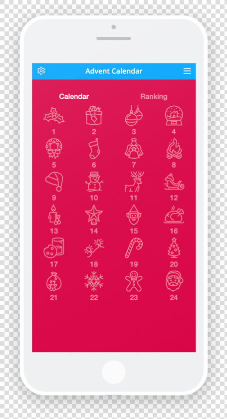 Mobile Christmas Calendars  HD Png DownloadTransparent PNG