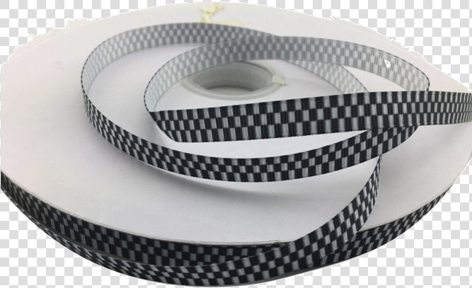 Ribbons  tag  Black And White Checker Printed Ribbons    Circle  HD Png DownloadTransparent PNG