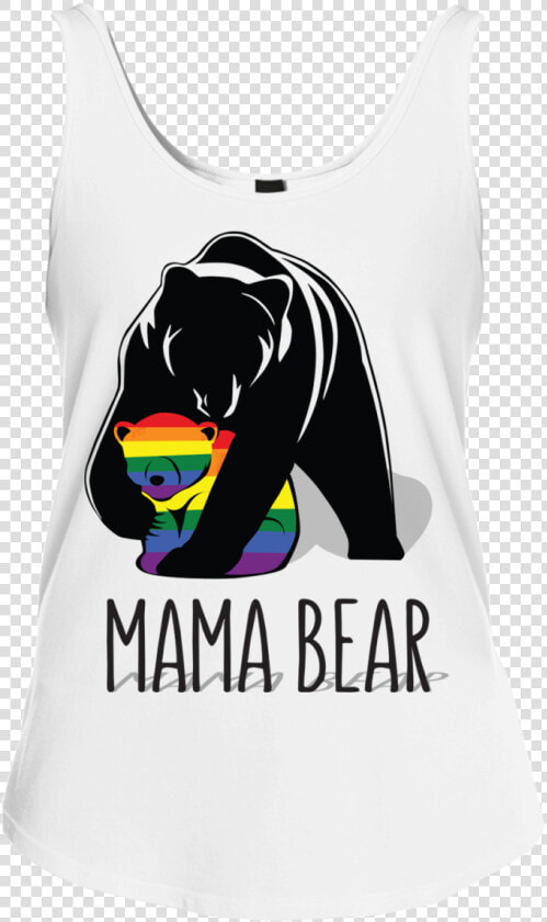 Mama Bear Lgbtq Threads Junior Fit Cotton Tank Top   Osos Decal  HD Png DownloadTransparent PNG