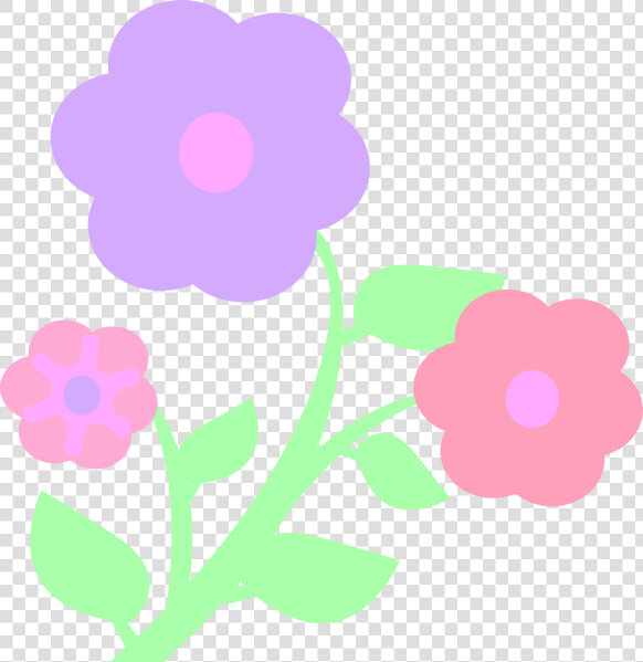 Pastel Flowers Svg Clip Arts   Flower Clipart Pastel  HD Png DownloadTransparent PNG