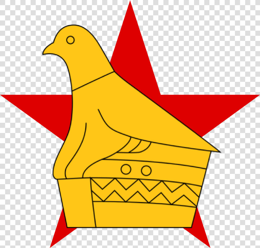 Star With Zimbabwe Bird   Zimbabwe Bird And Star  HD Png DownloadTransparent PNG