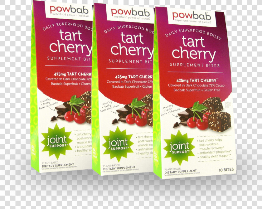 Powbab Tart Cherry Supplement Bites   Flyer  HD Png DownloadTransparent PNG