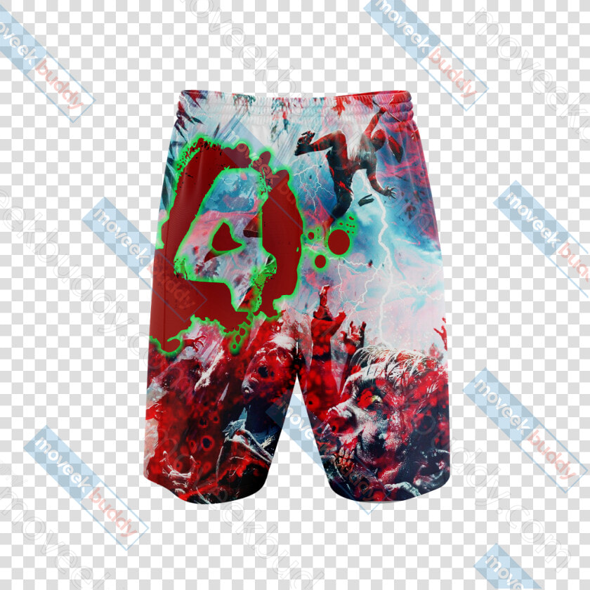 Left 4 Dead Symbol 3d Beach Shorts   Board Short  HD Png DownloadTransparent PNG