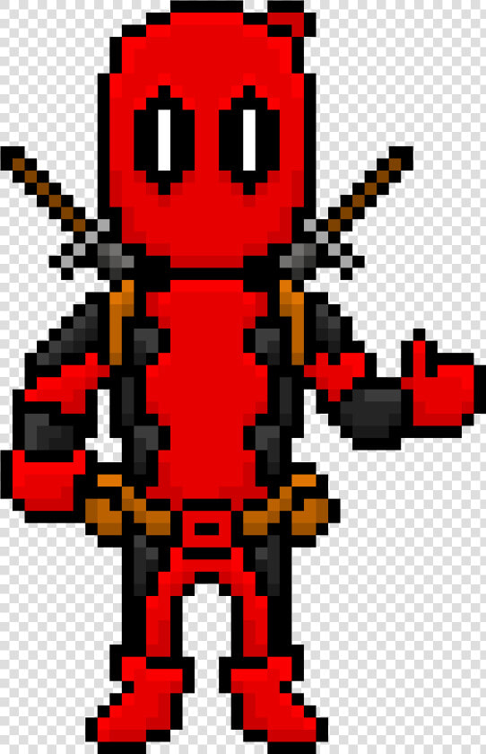 Png To Pixel Art   Pixel Art Png Deadpool  Transparent PngTransparent PNG