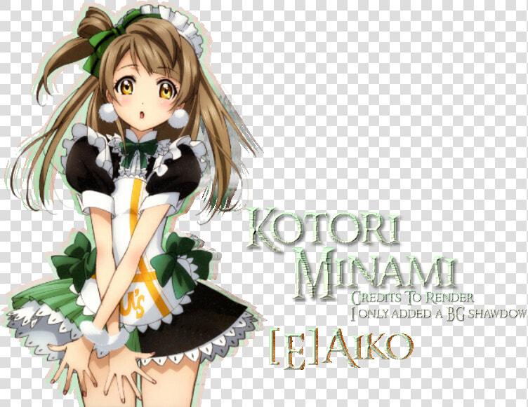 Minami Kotori  lt 3   Kotori Love Live Maid  HD Png DownloadTransparent PNG