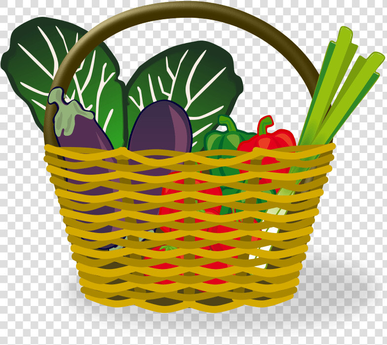 Fruit Vegetables And Basket Clipart   Food Basket Clipart  HD Png DownloadTransparent PNG