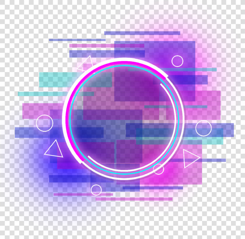  fault  neon  star  symbols  error  aesthetic  effect   Circle  HD Png DownloadTransparent PNG