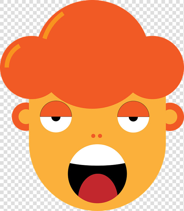 Cartoon Face  Boring  Unhappy  Human  Cartoon  Head  HD Png DownloadTransparent PNG