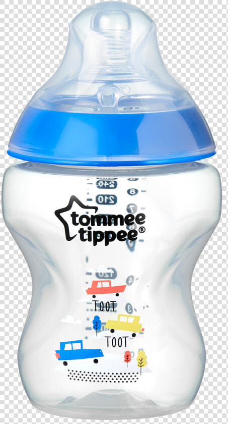 Closer To Nature Decorated Baby Feeding Bottles Blue   Tommee Tippee Bottles 2pk  HD Png DownloadTransparent PNG