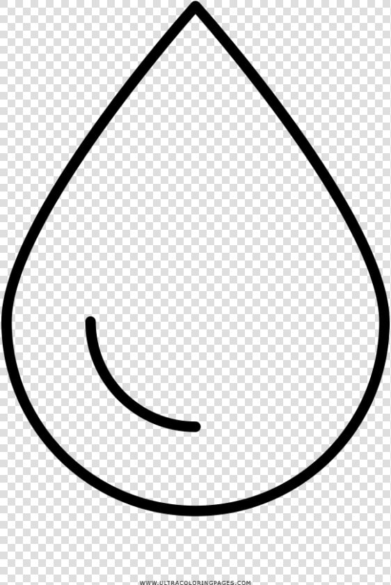 Raindrop Coloring Page   Goccia Di Pioggia Disegno  HD Png DownloadTransparent PNG